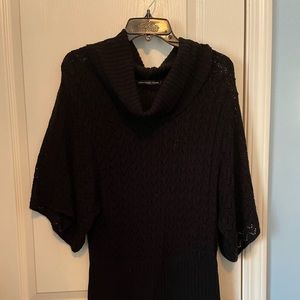 Black cowl neck sweater